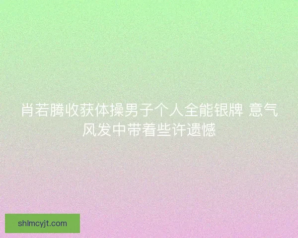 肖若腾收获体操男子个人全能银牌 意气风发中带着些许遗憾